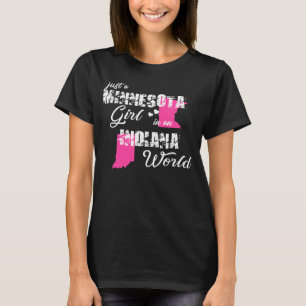 Camiseta Engraçado Minnesota Shirts Apenas uma rapariga de