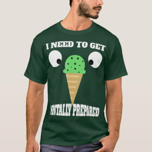 Camiseta Engraçado Mint Chocolate Chip Sorvete para Mint Lo