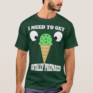 Camiseta Engraçado Mint Chocolate Chip Sorvete para Mint Lo