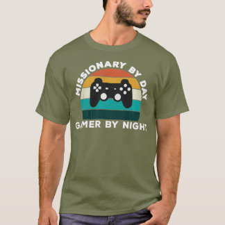 Camiseta Engraçado Missionário Por Jogador Do Dia Por Vídeo