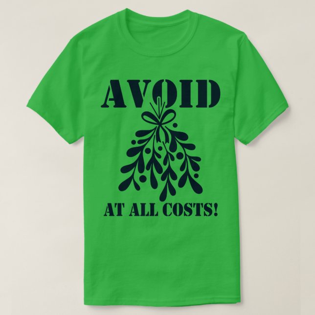 Camiseta Engraçado Mistura de Natal Beijando Memória Engraç (Frente do Design)