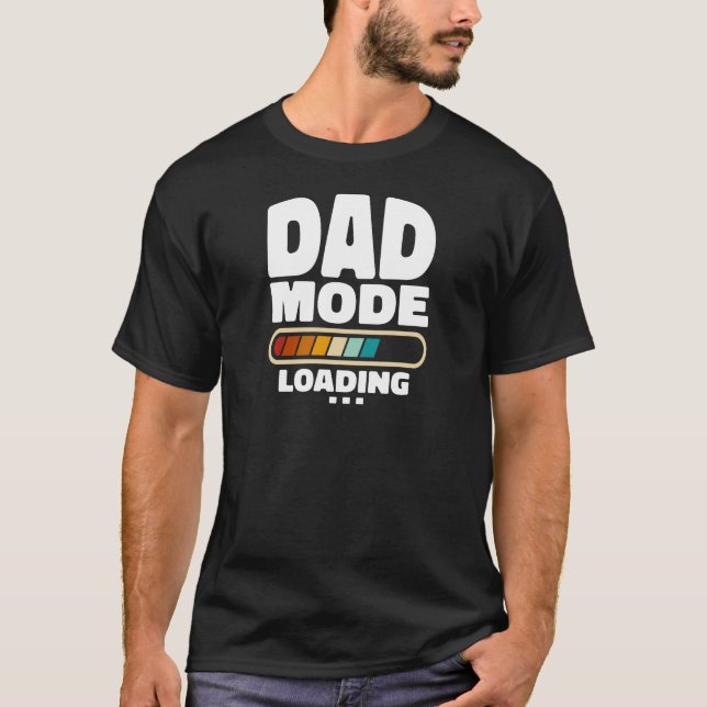 Camiseta Engraçado Modo de Pai Carregando Cotação Melhor Pa (Frente)