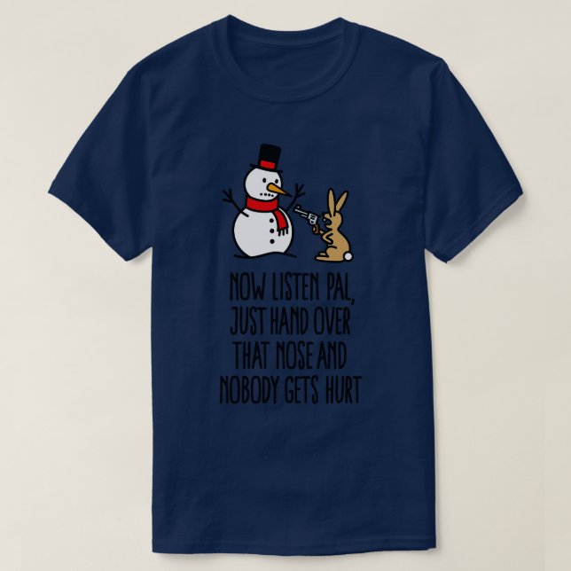 Camiseta Engraçado molho doce de cenoura de Natal (Frente do Design)