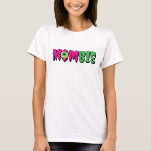 Camiseta Engraçado Mombie Engraçada Halloween Zombie Típgra