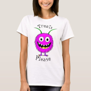 Camiseta Engraçado, Monstro de Desenho Animado, Halloween "