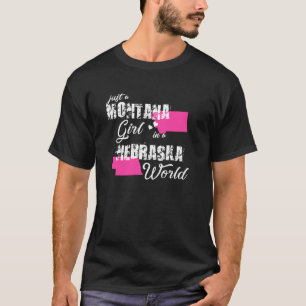 Camiseta Engraçado Montana Só Uma Garota Montana Em Um Nebr