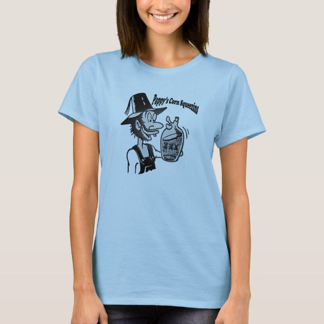 Camiseta Engraçado Montanha 🏔️ Cômico Hillbilly (Frente)