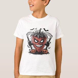 Camiseta Engraçado Morango Irritado Berry por Homens Horrív