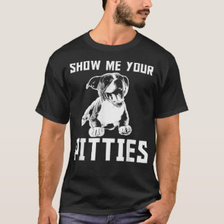 Camiseta Engraçado Mostre-Me Sua Cópia Pitbull Do T-Shirt
