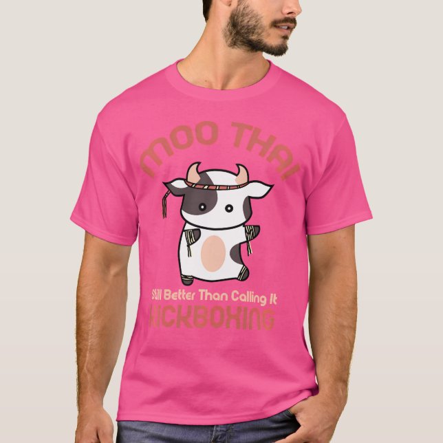 Camiseta Engraçado Muay Thai Kickboxing (Frente)