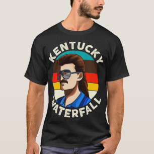 Camiseta Engraçado Mullet Kentucky Waterfall Redneck Mullet