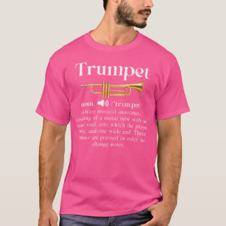 Camiseta Engraçado Música Trumpet Noun Definição - Para Orc