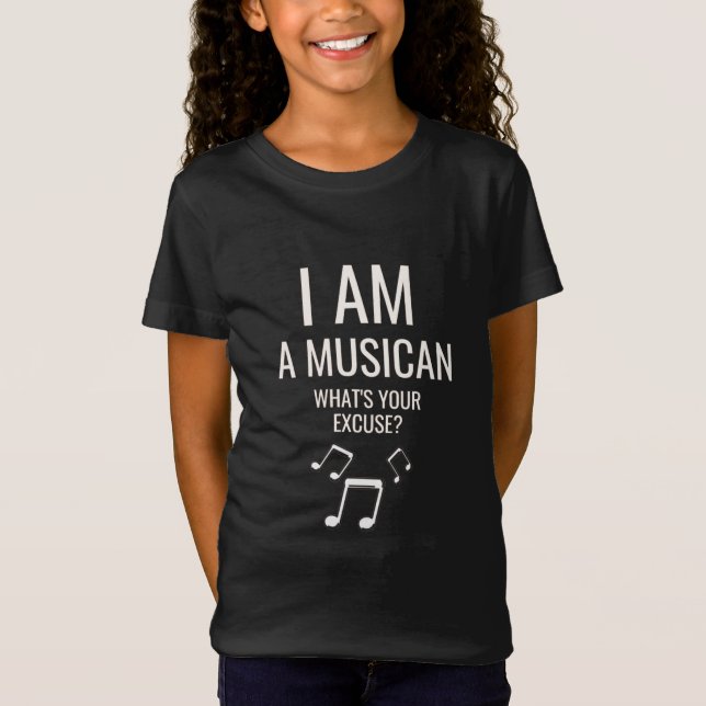 Camiseta Engraçado Músico Cita Música Nota Humor (Frente)