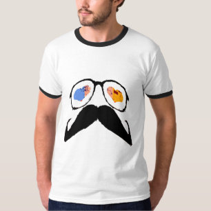 Camiseta Engraçado Mustache