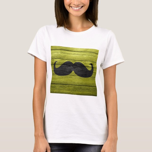 Camiseta Engraçado Mustache Vintage #10 (Frente)