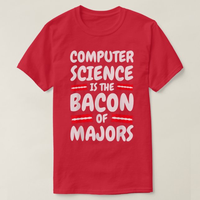 Camiseta Engraçado na ciência da computação (Frente do Design)