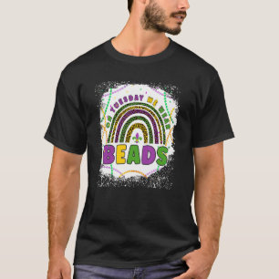 Camiseta Engraçado Na Terça-Feira Vestimos Miçangas Leopard