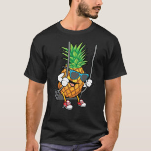 Camiseta Engraçado Nadando Ananás Lover Bonitos Homens de