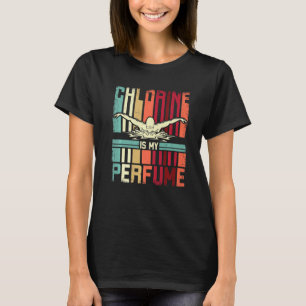 Camiseta Engraçado Nadar Cloro Nadador É Minha Natação Perf