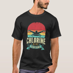 Camiseta Engraçado Nadar Cloro Nadador É Minha Natação Perf