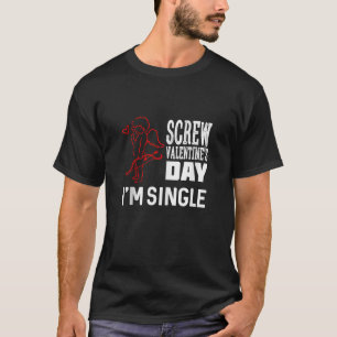 Camiseta Engraçado Namorados Anti-Dia Cupido Memória Topo