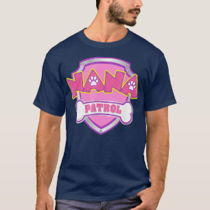 Camiseta Engraçado Nana Patrol Cachorro Mãe Pai Para Home
