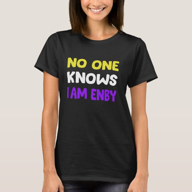 Camiseta Engraçado não-binário e transgênero 2 (Frente)