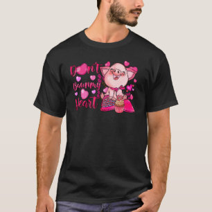 Camiseta Engraçado, não faça bacon no meu Namorados de porc