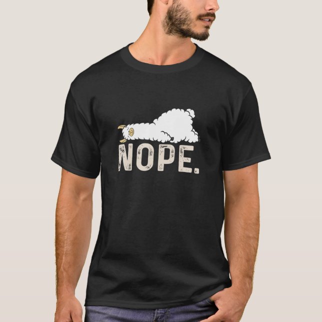 Camiseta Engraçado Não Hoje Amante de os animais Llama Lpre (Frente)