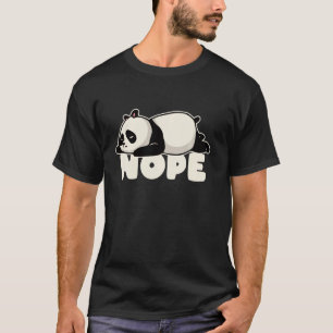 Camiseta Engraçado Não Hoje Amante de os animais Panda Preg