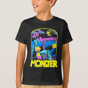 Camiseta Engraçado, não Mamãe, sou um monstro a trabalhar e