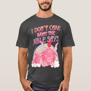 Camiseta Engraçado Não Me Importo O Que A Bíblia Diz