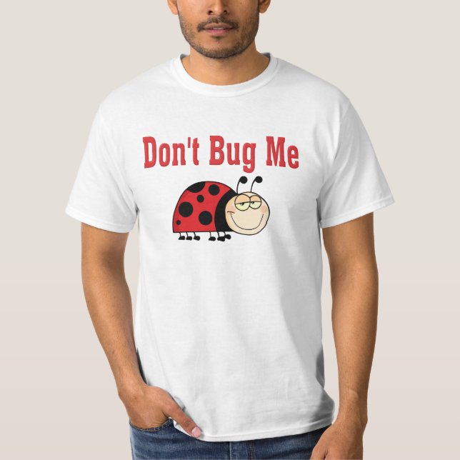 Camiseta Engraçado Não me Inseto Ladybug (Frente)