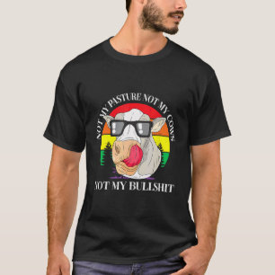 Camiseta Engraçado, Não Minha Vaca Do Planalto Feira De Faz