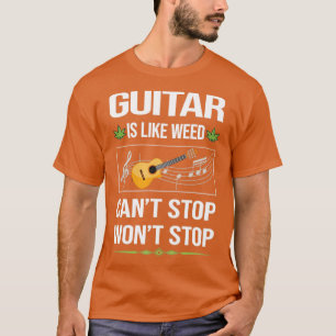 Camiseta Engraçado Não Pode Parar De Tocar Guitarrista