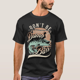 Camiseta Engraçado Não Seja Um Pai de Peixe-Bocarra Idiota
