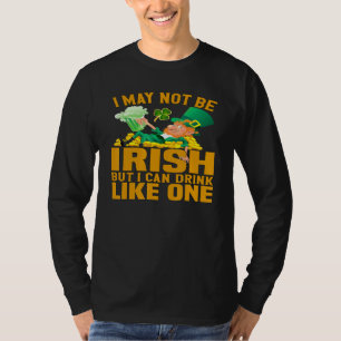 Camiseta Engraçado Não Ser Irlandês, Mas Posso Beber Como U