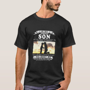 Camiseta Engraçado Não Sou Um Filho Perfeito Mas Minha Mãe 