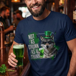 Camiseta Engraçado Não Tão Bêbado Dia de São Patrício Mascu