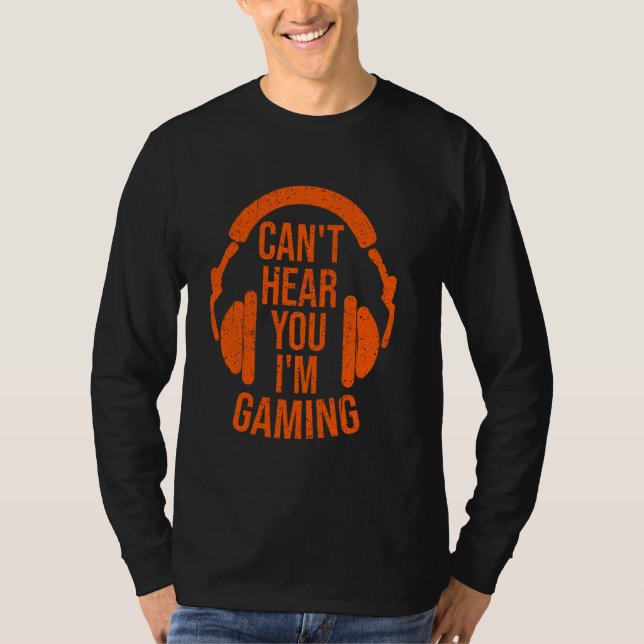 Camiseta Engraçado Não Te Ouvir Jogo Legal Para Homens Mulh (Frente)