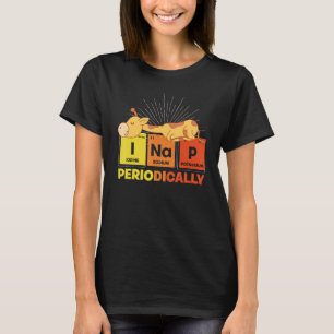 Camiseta Engraçado Nap Animal Mesa Periódica Pajama Cute Sl