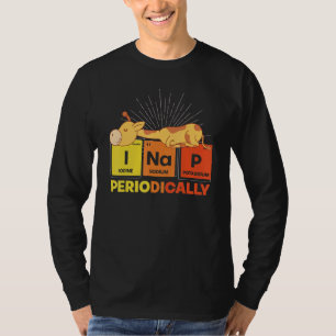 Camiseta Engraçado Nap Animal Mesa Periódica Pajama Cute Sl