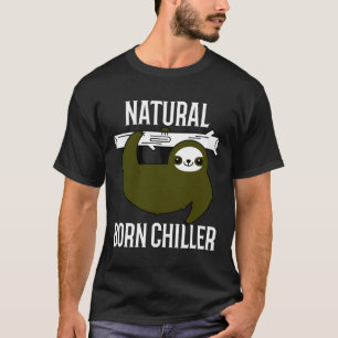 Camiseta Engraçado Nascer Natural Chiller Lpreguiçoso Lama 
