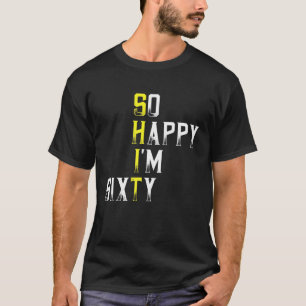 Camiseta Engraçado Nascer Sarcástico De 60 Anos De Nascim