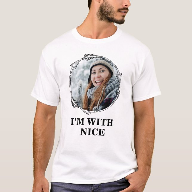 Camiseta Engraçado Natal combinando com casal, boa foto (Frente)