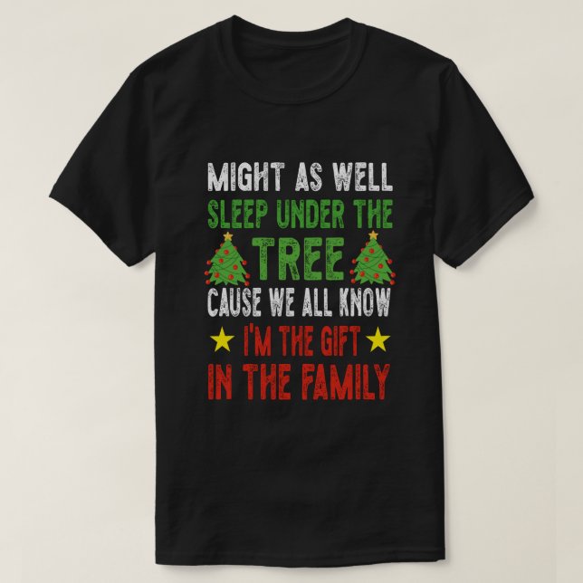 Camiseta Engraçado Natal Crianças de Natal Pijamas Meninas  (Frente do Design)