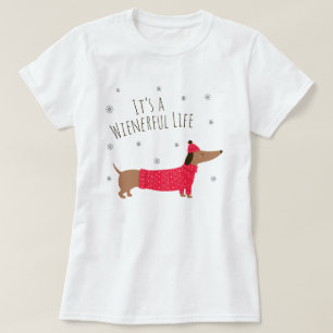 Camiseta Engraçado Natal Dachshund