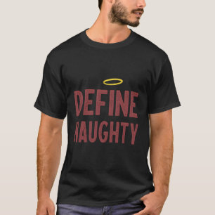 Camiseta Engraçado Natal Define Malvado