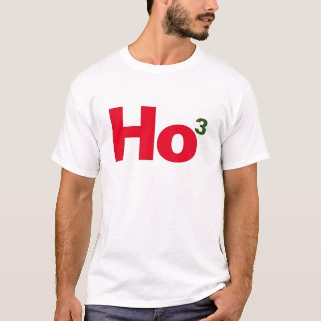 Camiseta Engraçado Natal Ho Ho T Shirt (Frente)