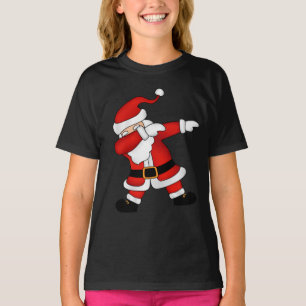 Camiseta Engraçado Natal Papai Noel Dabbing T-Shirt